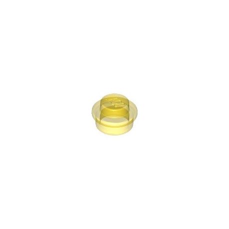 Platte 1x1 rund, transparent gelb