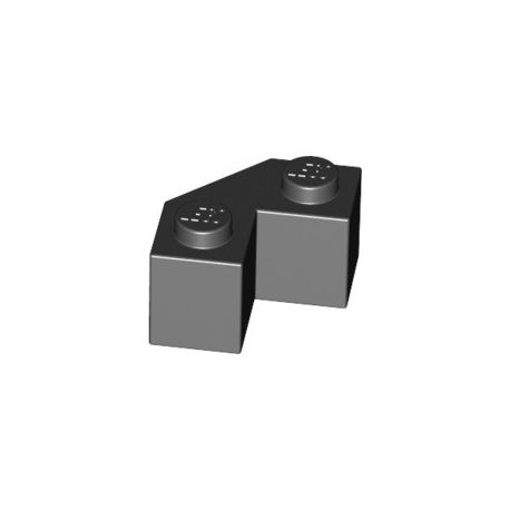 Stein 2x2 Winkel, abgeschrägt, schwarz