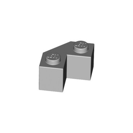 Stein 2x2 Winkel, abgeschrägt, hellgrau