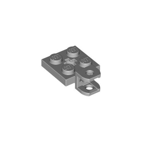 Platte 2x2 mit Kugelkopfaufnahme, hellgrau