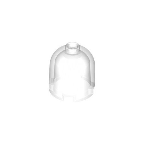 Stein 2x2x1 2/3 Kuppel rund, transparent
