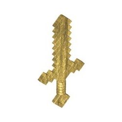 Minecraft Schwert, gold matt