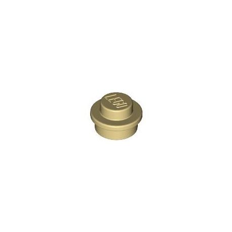 Platte 1x1 rund, beige