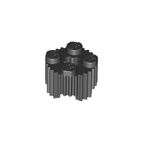 Profilstein 2x2 rund, schwarz