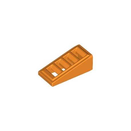 Schrägstein 1x2x2/3 mit Gitter, orange