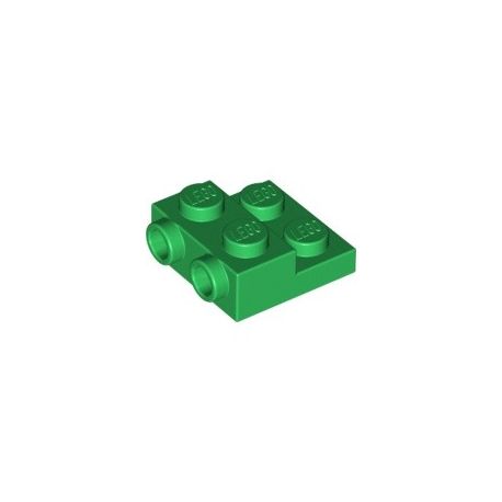 Platte 2x2x2/3 mit 2 Seitennoppen, grün