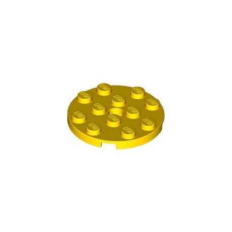 Platte 4x4 rund, gelb