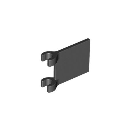 Fahne 2x2, schwarz