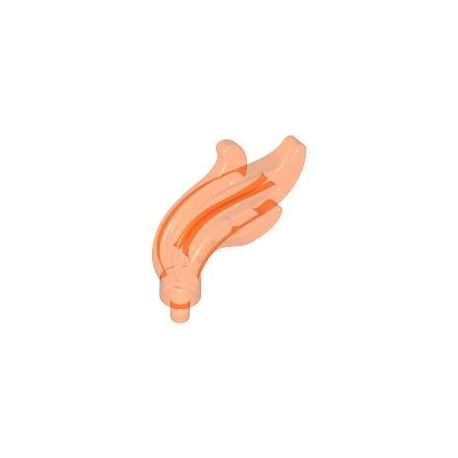Flamme, transparent fluoreszierend orange