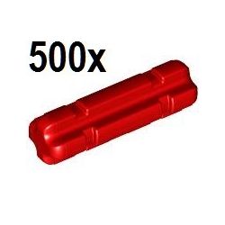 500 Stück Achse 2 mit Rillen, rot - Vorratsangebot
