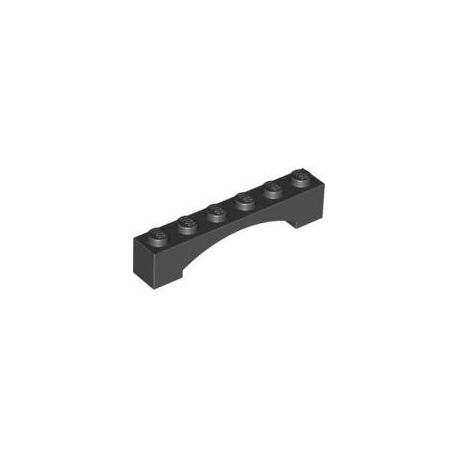 Bogen 1x6, schwarz