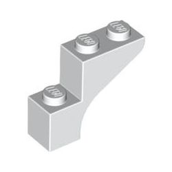 Bogen 1x3x2, weiss
