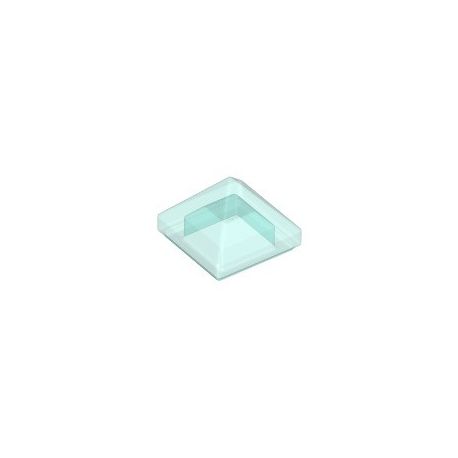 Schrägstein / Pyramide 1x1x2/3, transparent hellblau