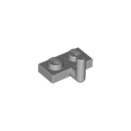 Platte 1x2 mit Haltestange, hellgrau