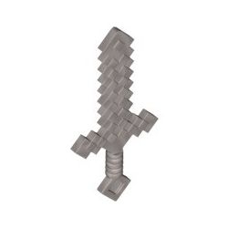 Minecraft Schwert, silber matt
