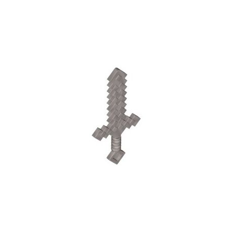 Minecraft Schwert, silber matt