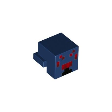 Minecraft Spinnenkopf, dunkelblau
