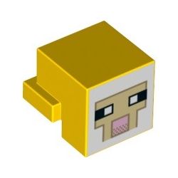 Minecraft Schafkopf, gelb