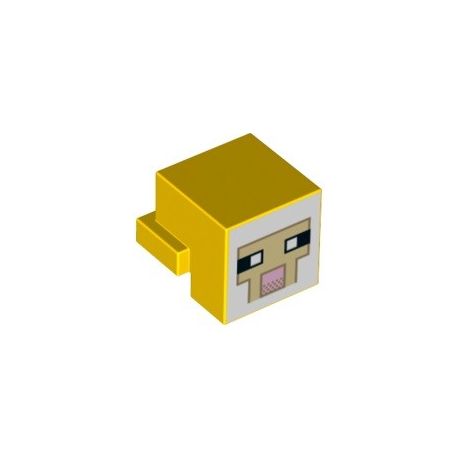 Minecraft Schafkopf, gelb