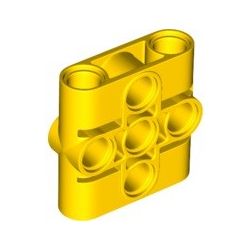 Pinverbindungsblock / Lochbalken 1x3x3, gelb
