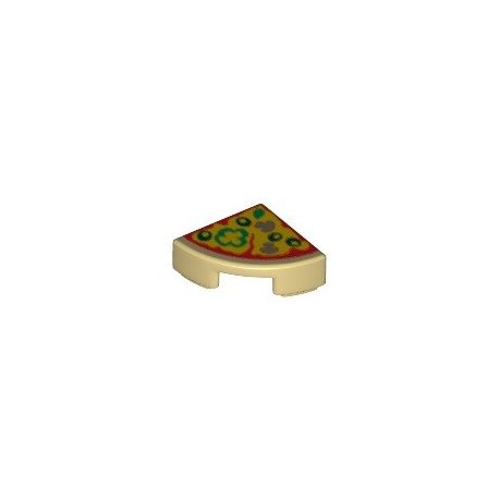 Kachel / Fliese 1x1 viertelrund "Pizza", beige