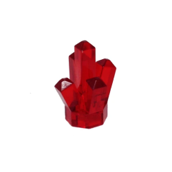 Kristall, transparent rot