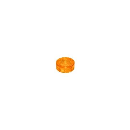 Fliese / Kachel 1x1 rund, transparent orange
