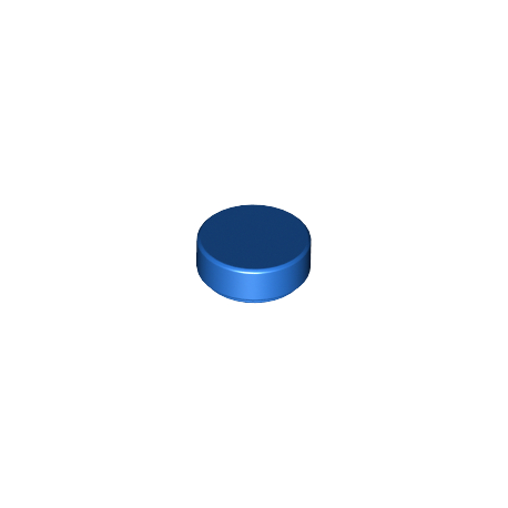 Fliese / Kachel 1x1 rund, blau