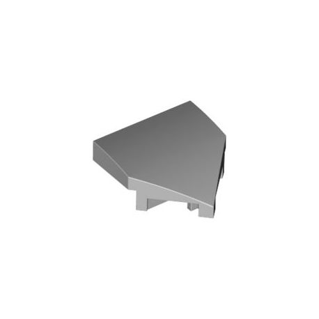 Bogen 2x2x2/3 spitz, hellgrau