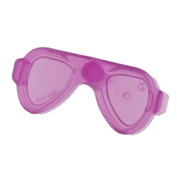 Sonnenbrille, transparent pink