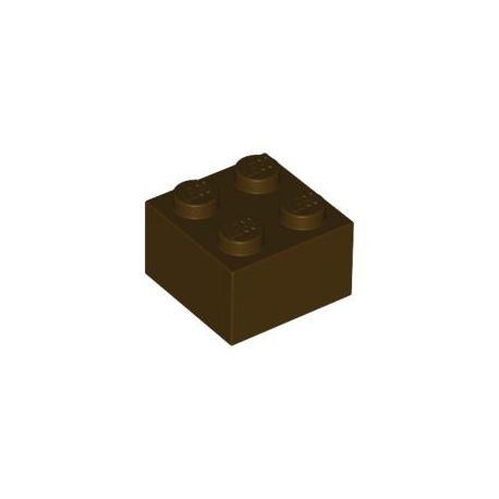 Stein 2x2, dunkelbraun