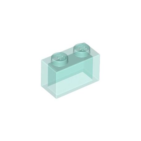 Stein 1x2, transparent hellblau
