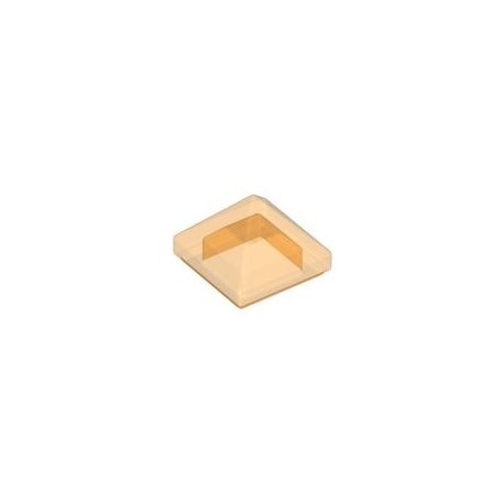 Schrägstein / Pyramide 1x1x2/3, transparent orange