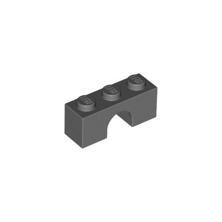 Bogen 1x3, dunkelgrau