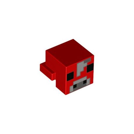Minecraft Mooshroom Kopf, rot