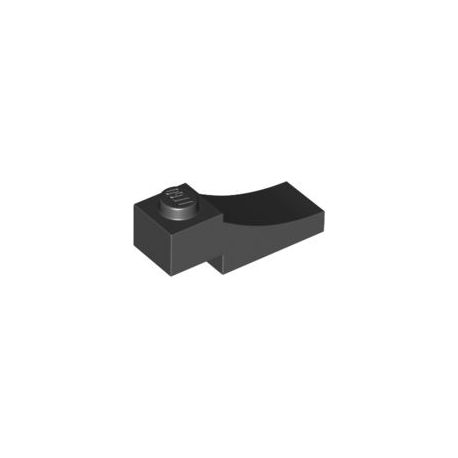 Bogen 1x3 inv, schwarz