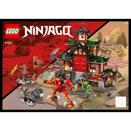 Bauanleitung & Sticker 71767 Ninja Dojo Temple