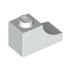 Bogen 1x2 inv, weiss