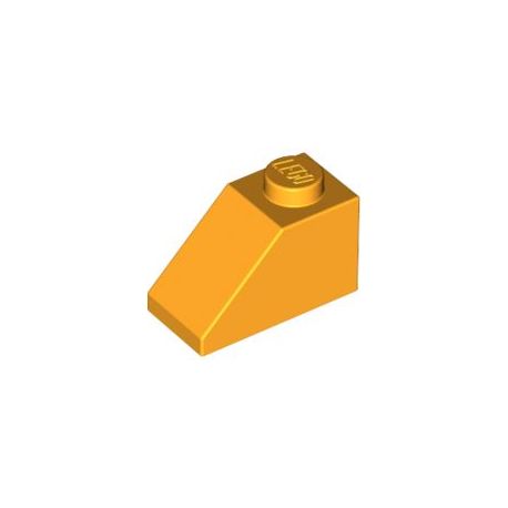 Schrägstein 1x2, hellorange