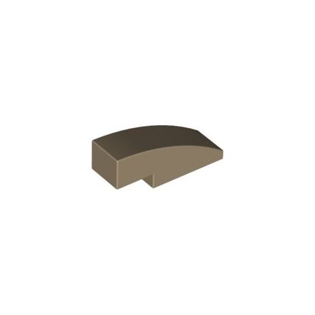 Bogen 1x3, dunkelbeige