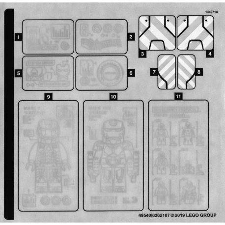 Sticker 76125 Iron Man Hall of Armor