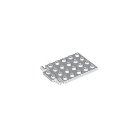 Platte 4x6 "Falltür", weiss