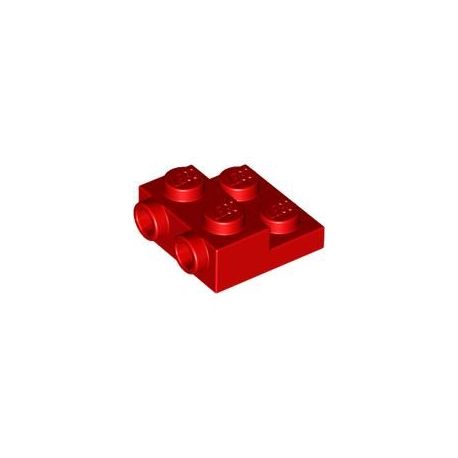 Platte 2x2x2/3 mit 2 Seitennoppen, rot