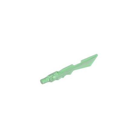 Ninjago Schwert, schartige Klinge, transparent hellgrün