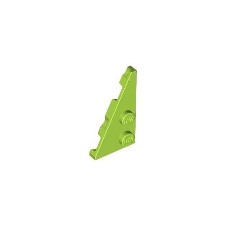 Platte 2x4 schräg zugespitzt links, limette