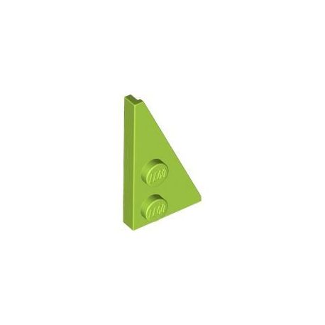 Platte 2x4 schräg zugespitzt rechts, limette
