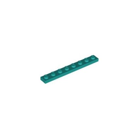 Platte 1x8, türkis