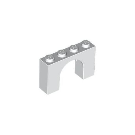 Bogen 1x4x2, weiss