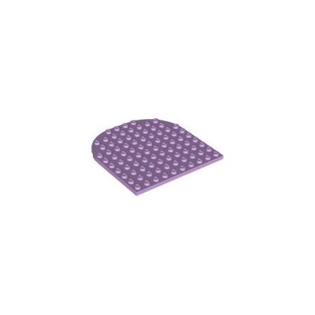 Platte 10x10 mit zwei abgerundeten Ecken, lavendel