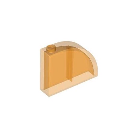 Bogenstein 1x4x2 2/3, transparent orange